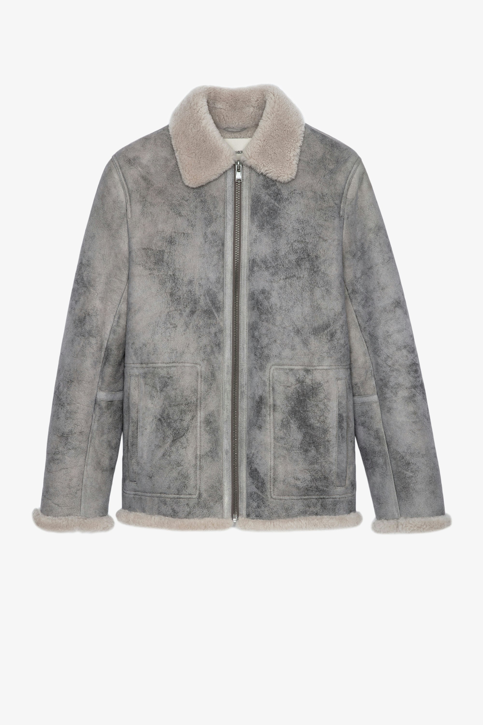 Lean Shearling Jacket Men’s distressed shearling jacket
