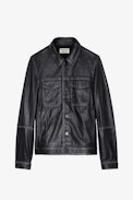 Lasso Vintage Leather Jacket - Unisex’s vintage black leather jacket.
