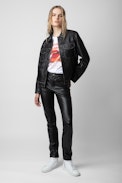 Lasso Vintage Leather Jacket - Unisex’s vintage black leather jacket.