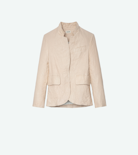 Blazer Verys in pelle froissé - Giacca in pelle froissé rosa chiaro - Donna