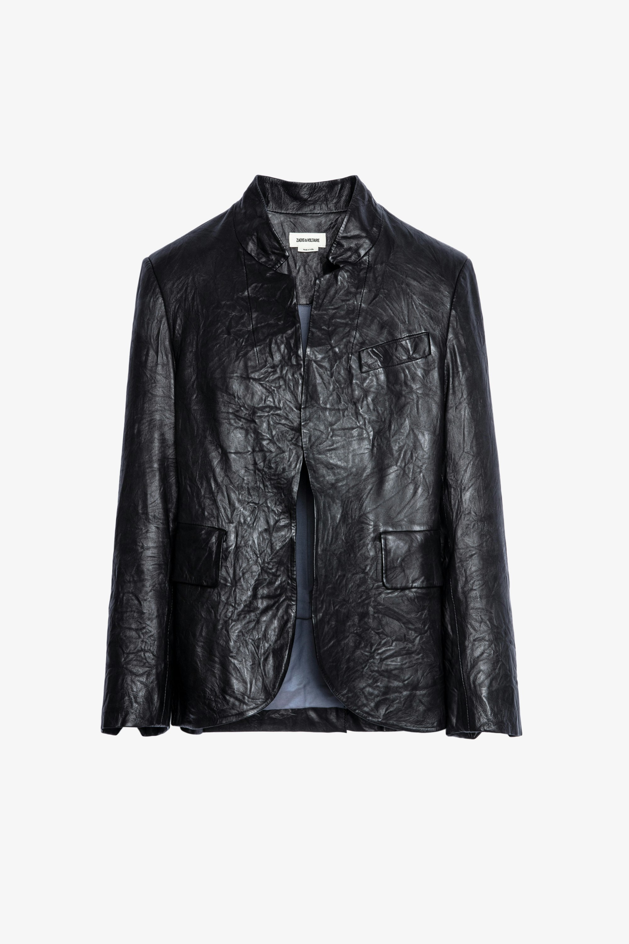 Verys レザージャケット - Women’s black leather jacket.