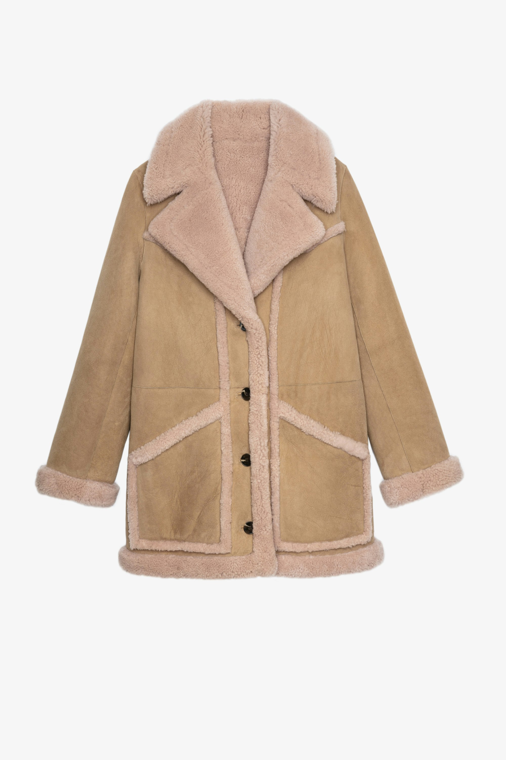 Laury Shearling Coat Women’s camel shearling coat