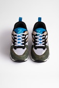 Kinder-Sneaker Wave Leder - Grüne Kinder-Sneaker