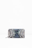 Compagnon Multicolored Python Wallet - Zip python wallet