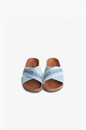 Sandales Beth Enfant - Sandales cloutées en toile bleu ciel enfant