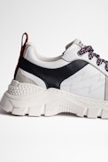 Sneakers Basses Jemmy Enfant - Sneakers en cuir blanc enfant