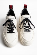 Blaze sneakers - Women’s white leather running shoes.