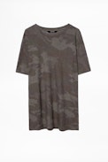 Tommy Lin T-shirt - Men’s camouflage-print linen T-shirt