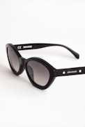 SZV230 Glasses - Women's black glasses, “cat's eye” shape