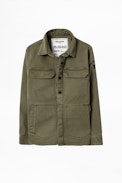 VESTE KAYAK ENFANT - Veste verte garçon.
