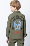 VESTE KAYAK ENFANT - Veste verte garçon.