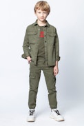 VESTE KAYAK ENFANT - Veste verte garçon.