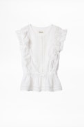 KIDS’ GISELE BLOUSE - Girls’ white blouse.