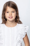 KIDS’ GISELE BLOUSE - Girls’ white blouse.