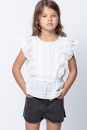 KIDS’ GISELE BLOUSE - Girls’ white blouse.