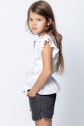 KIDS’ GISELE BLOUSE - Girls’ white blouse.