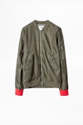 KIDS’ BENET JACKET - Boys’ green jacket.