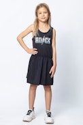 KIDS’ HILDANA DRESS - Girls’ black beach dress.