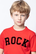 KIDS’ KITA T-SHIRT - Boys’ red T-shirt.