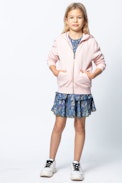 SWEAT-SHIRT LIBERTY ENFANT - Cardigan rose fille.