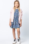 SWEAT-SHIRT LIBERTY ENFANT - Cardigan rose fille.