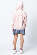 SWEAT-SHIRT LIBERTY ENFANT - Cardigan rose fille.