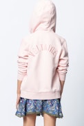 SWEAT-SHIRT LIBERTY ENFANT - Cardigan rose fille.