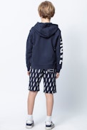 KIDS’ HANK SWEATSHIRT - Boys’ blue hooded sweatshirt.