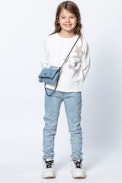 KIDS’ FAME SWEATSHIRT - Girls’ nude sweatshirt.