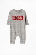 KIDS’ DIDOUNETTE BODYSUIT - Babies’ gray bodysuit.