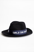 Sombrero Alabama Girls Can Do - Sombrero negro para mujer con inscripción