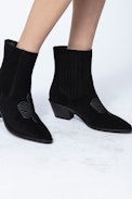 Tyler Suede Ankle Boots - Women’s black ankle boots in suede leather.