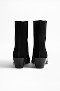 Tyler Suede Ankle Boots - Women’s black ankle boots in suede leather.