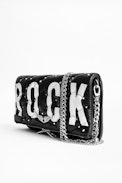Pochette Rock ZV - Pochette noire matelassée femme en cuir