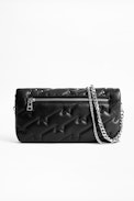 Pochette Rock ZV - Pochette noire matelassée femme en cuir