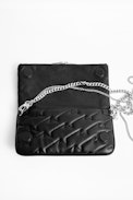 Pochette Rock ZV - Pochette noire matelassée femme en cuir