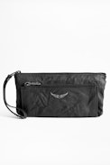 Etoile Deepdye Clutch - Women's black leather clutch.