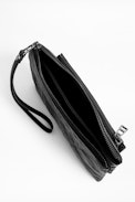 Etoile Deepdye Clutch - Women's black leather clutch.
