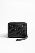 Porte-Monnaie Mini ZV Quilted - Porte-monnaie noir femme en cuir
