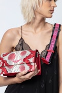 Lolita Wild Bag - Women’s python-print leather bag.