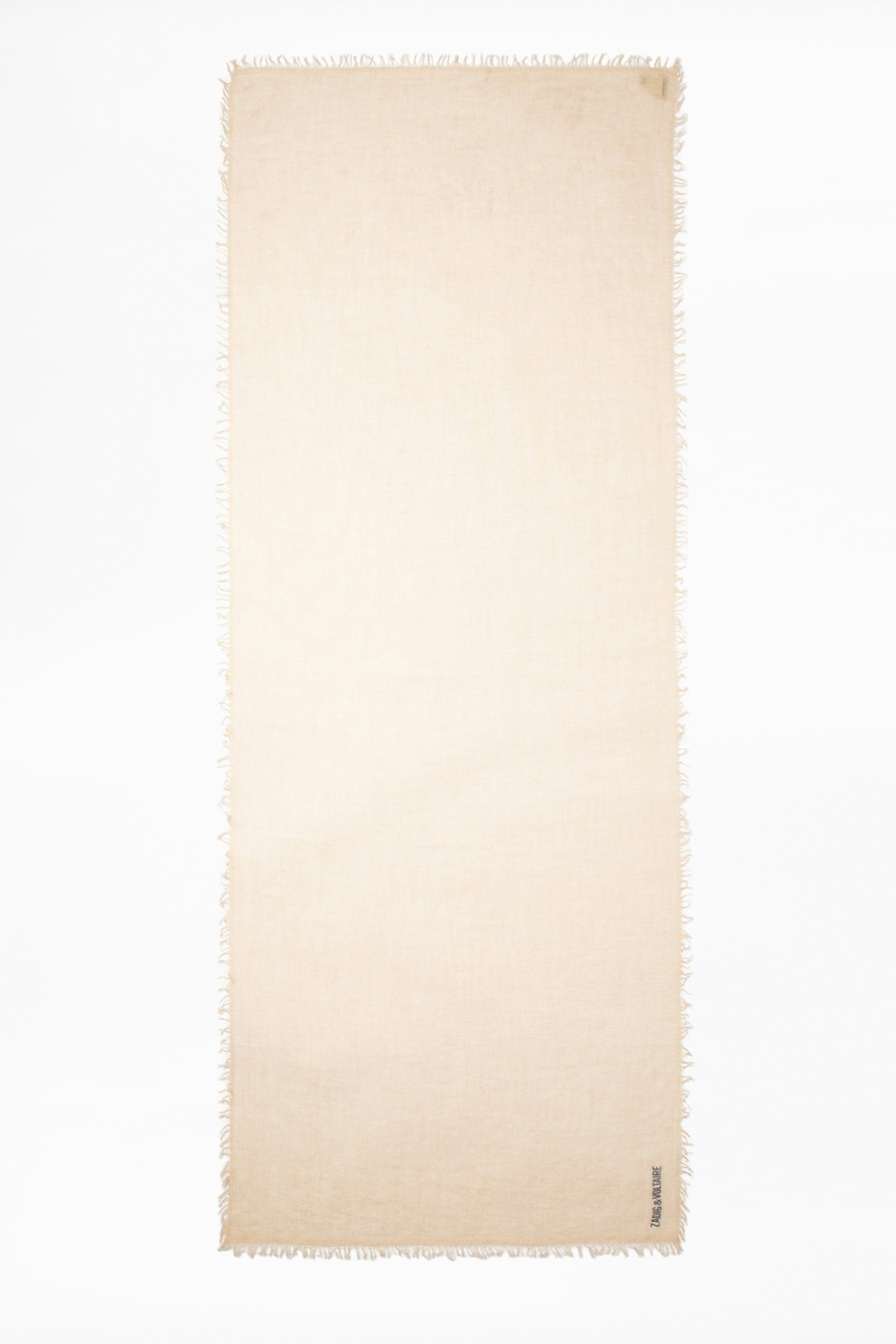 Nuage Scarf Women’s beige cashmere scarf
