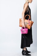 Candide Medium Zip Bag - Women’s camel-colored leather bag.