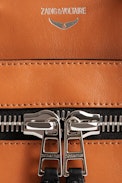 Candide Medium Zip Bag - Women’s camel-colored leather bag.