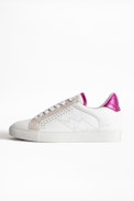 Sneakers ZV1747 Metalic - Baskets blanches femme en cuir