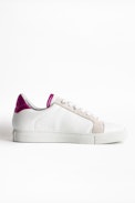 Sneakers ZV1747 Metalic - Baskets blanches femme en cuir