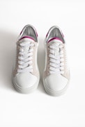 Sneakers ZV1747 Metalic - Baskets blanches femme en cuir