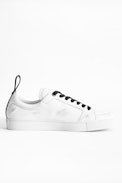 ZV1747 Leather Sneakers - Men’s white leather sneakers.