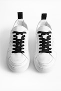 ZV1747 Leather Sneakers - Men’s white leather sneakers.