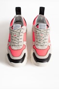 Sneakers Future - Baskets rose fluo en cuir femme