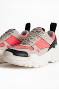 Sneakers Future - Baskets rose fluo en cuir femme